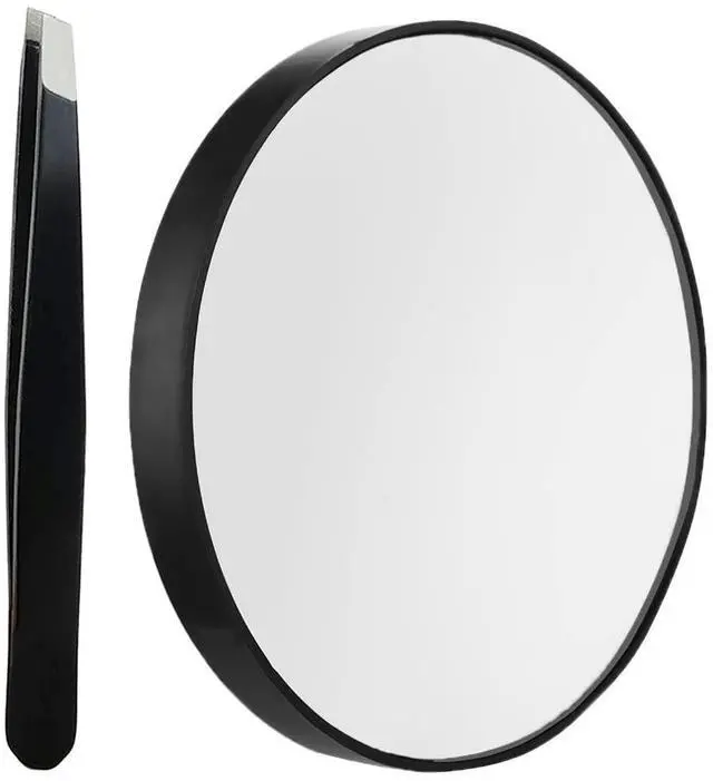 Main image of 10X Magnifying Makeup Mirror, Round Mirror 2 Suction Cups Facial Makeup Cosmetic Absorption Shaving Home Makeup Travel Essential(Diameter 3.46 inches)