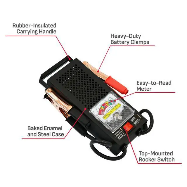 Alt view image 6 of 7 - Battery Load Tester, 6V/12V BT-100