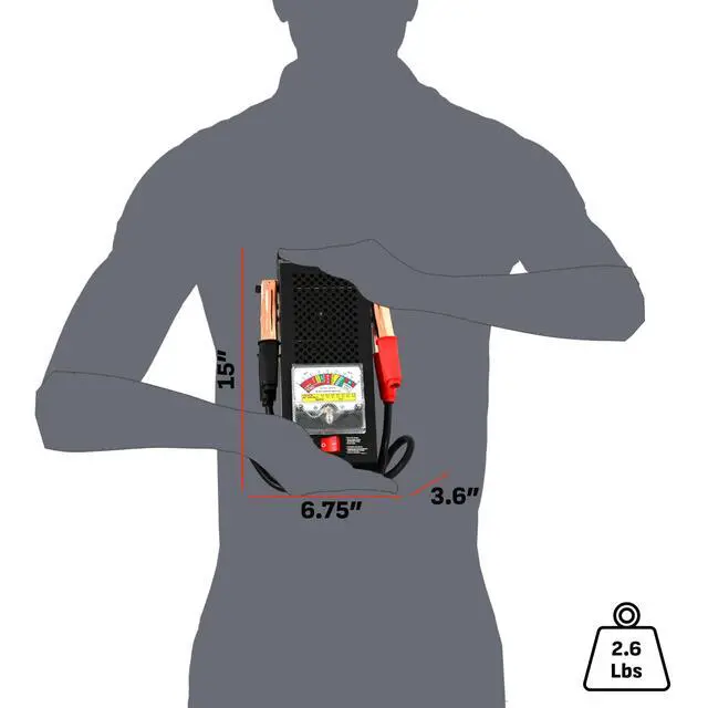 Alt view image 7 of 7 - Battery Load Tester, 6V/12V BT-100