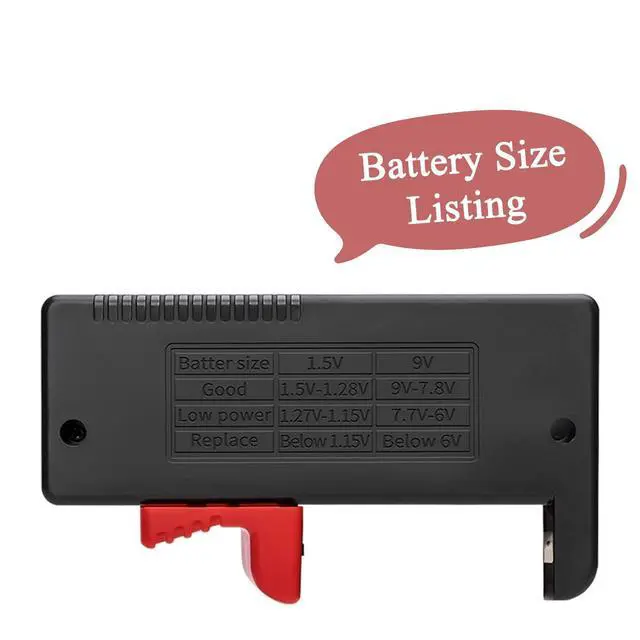 Alt view image 5 of 5 - Battery Tester Checker, Universal Small Battery Tester for AAA AA C D 9V 1.5V, Button Cell Batteries Checker - Small Volt Checker for All Batteries - 1 Pack