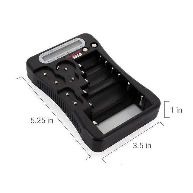 Alt view image 7 of 7 - T-333 Universal Battery Tester, LCD Display, Cell Checker, Multi-Purpose Small Battery Tester, for AA, AAA, C, D, 9V, CR123A, CR2, CRV3, 2CR5k CRP2, and Button Cell Batteries
