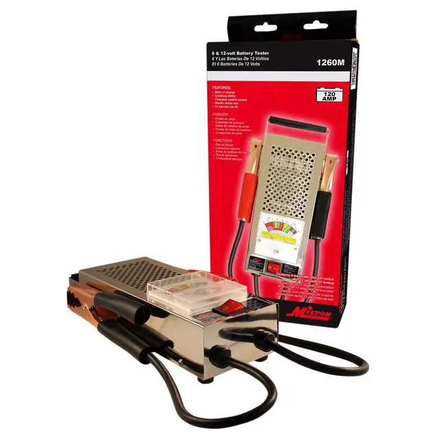 Alt view image 3 of 3 - 1260M 120 AMP Battery Tester, Chrome