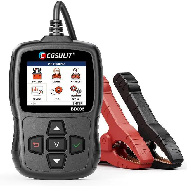 Main image of Car Battery Tester 12V/24V 202000CCA Automotive Battery Load Tester with Cranking & Alternator Test, 10-220Ah Pro Analyzer for Car Motorcycle Heavy Duty Truck SUV RV, Avoid Breakdown & Winter Ready
