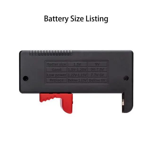 Alt view image 5 of 5 - Battery Tester Checker, Universal Small Battery Tester for AAA AA C D 9V 1.5V, Button Cell Batteries Checker - Small Volt Checker for All Batteries - 2 Pack