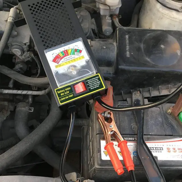 Alt view image 5 of 7 - Battery Load Tester, Car Battery Load Tester 6V 12V Battery Alternator Tester with Voltmeter and Alligator Clips for All Batteries Car, RVs, Motorcycles, ATV, Boats