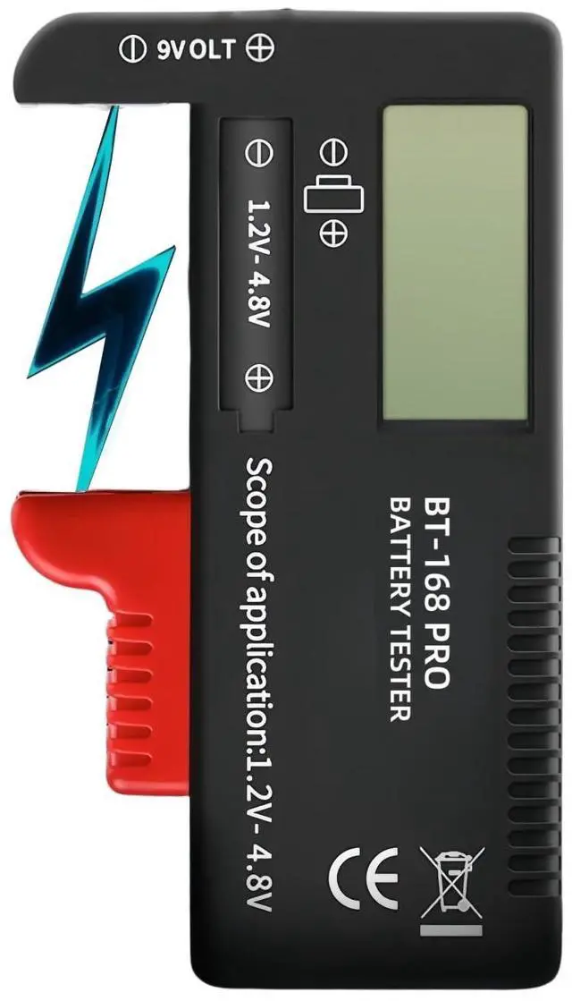 Main image of Battery Tester, Universal Battery Checker Small Battery Testers for 26650 18650 AAA AA C D 9V 1.5V Button Cell Household Batteries