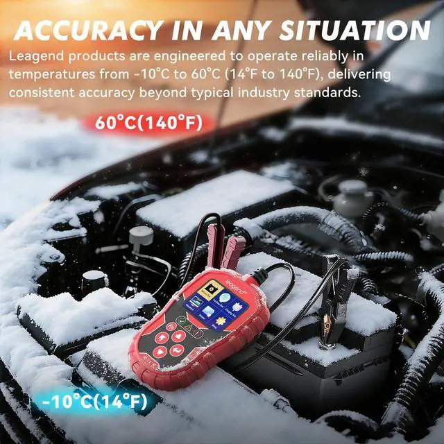 Alt view image 5 of 7 - Car Battery Tester 6V/12V with 20-2000A CCA