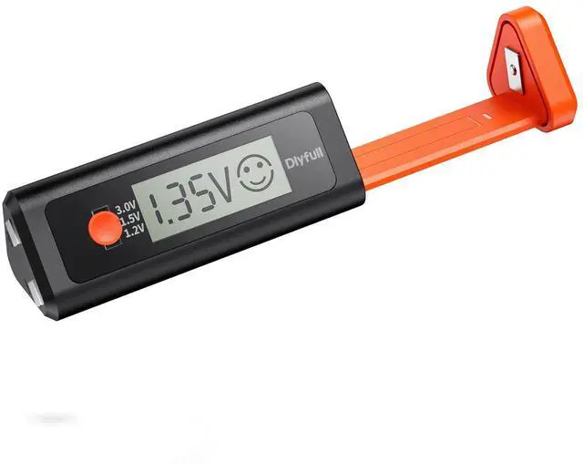 Main image of Digital Battery Tester with Magnetic End & LCD Display, Small Battery Checker Tester for AAA AA C D 9V CR123A 1.5V/3V Button Cell Household Batteries