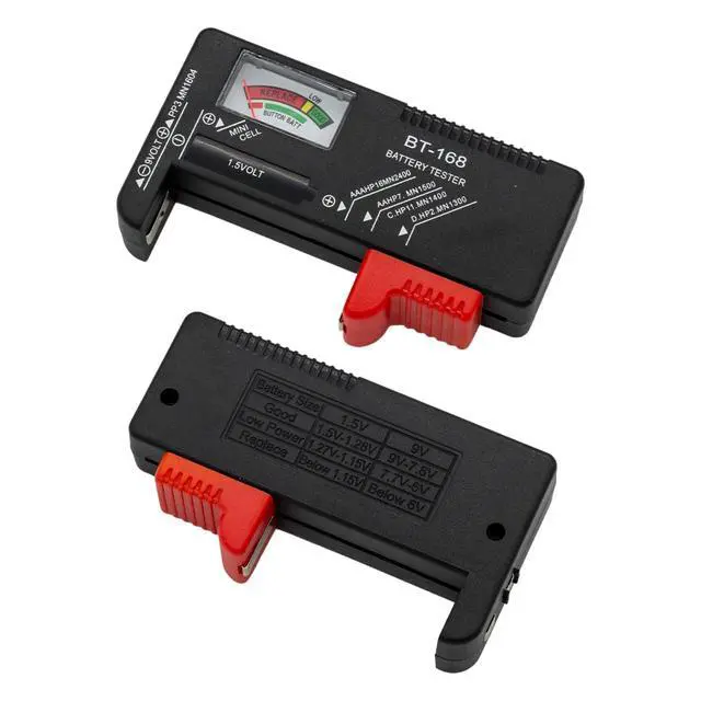 Alt view image 3 of 3 - 2PCS BT-168 Universal Battery Tester Checker Instant Power Detection for AA AAA C D 9V 1.5V Button Cell Batteries Compact No Battery Required Design