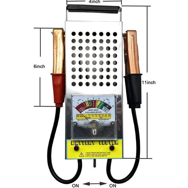 Alt view image 2 of 6 - Battery Load Tester, Car Battery Load Tester 6V 12V Battery Alternator Tester with Voltmeter and Alligator Clips for All Batteries Car, RVs, Motorcycles, ATV, Boats