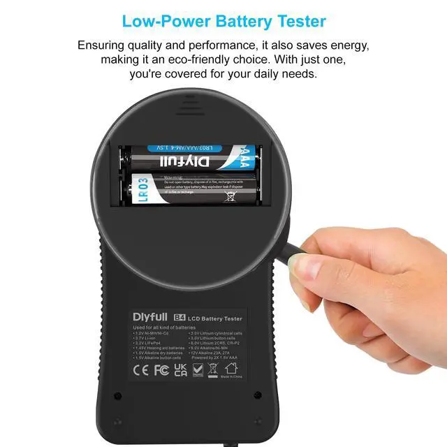 Alt view image 6 of 7 - Battery Tester for AA AAA C D 9V etc 12 Types & Household Batteries Checker