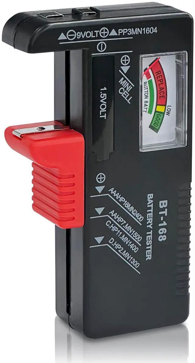Main image of Battery Tester for AA AAA C D 9V, 1.5V Button & Household Batteries Checker