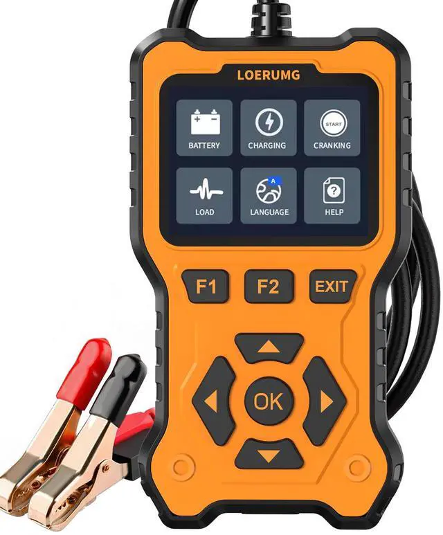 Main image of Car Battery Tester 12V 24V Load Tester,100-2000CCA Automotive Alternator Tester Battery Analyzer Digital Charg System Scan Tool Crank System Tester for Truck Marine Motorcycle SUV Boat.