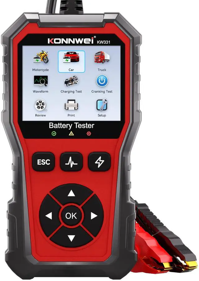 Main image of KW331 6V 12V 24V Car Battery Tester with Cloud Report