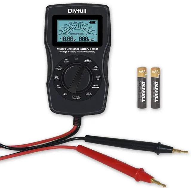 Main image of Battery Tester for AA AAA C D 9V, Button, Ni-MH, Alk etc 11 Types Batteries