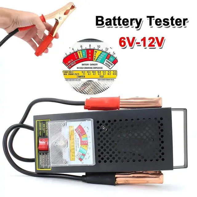 Alt view image 4 of 6 - Car Battery Load Tester, 6V-12V Battery Alternator Checker with Voltmeter & Alligator, Versatile Automotive Charging System Diagnosis for All Batteries, Universal for Vehicles
