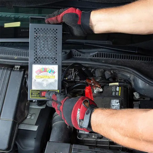 Alt view image 6 of 6 - Car Battery Load Tester, 6V-12V Battery Alternator Checker with Voltmeter & Alligator, Versatile Automotive Charging System Diagnosis for All Batteries, Universal for Vehicles