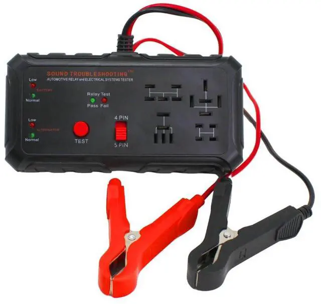Main image of 12V Automotive Relay Tester, Car Battery & Alternator Test Kit | Relay Switch & Circuit Inspector | Tests 4 & 5 Pin Relays | Battery Tester | Alternator Tester |Patented
