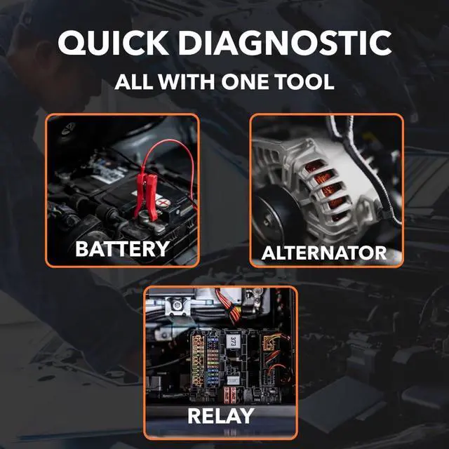 Alt view image 6 of 7 - 12V Automotive Relay Tester, Car Battery & Alternator Test Kit | Relay Switch & Circuit Inspector | Tests 4 & 5 Pin Relays | Battery Tester | Alternator Tester |Patented