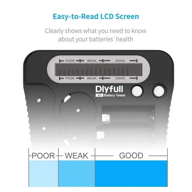 Alt view image 3 of 6 - Battery Tester for AA AAA C D 9V, Button Cell & Household Batteries