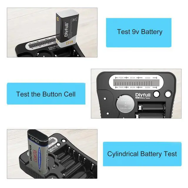 Alt view image 4 of 6 - Battery Tester for AA AAA C D 9V, Button Cell & Household Batteries