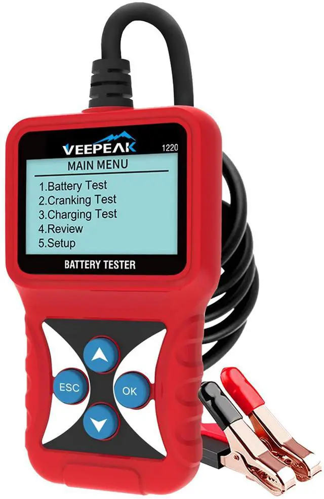Main image of 12V Car Battery Tester, Load Tester Automotive 100-2000 CCA Alternator Analyzer Digital Battery Vehicle Charging & Cranking System Testing Tool for Cars Trucks Motorcycles Boats ATVs RVs