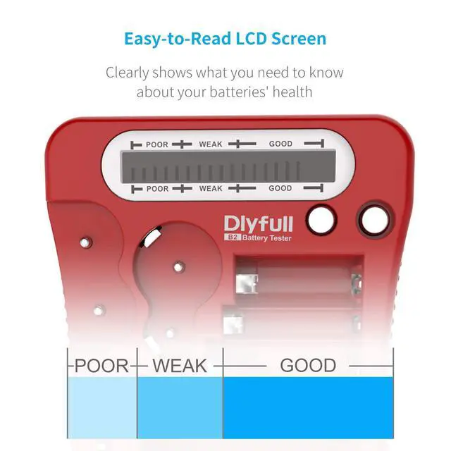 Alt view image 3 of 6 - Battery Tester for AA AAA C D 9V 1.5V/3V Button, Batteries Checker