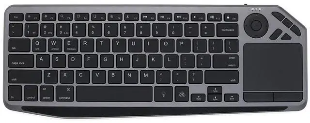 Main image of 2.4G Wireless Bluetooth Dual Mode Connection TV Keyboard with Touchpad Media Control Multimedia Rechargeable 7Color Backlit Keyboard for Computer, Smart TV, Desktop, Laptop, iPad, Tablet