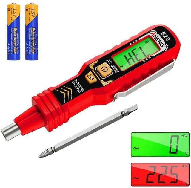 Main image of Non-Contact Voltage Tester, Double-Head Slotted/Crosshead Screwdriver
