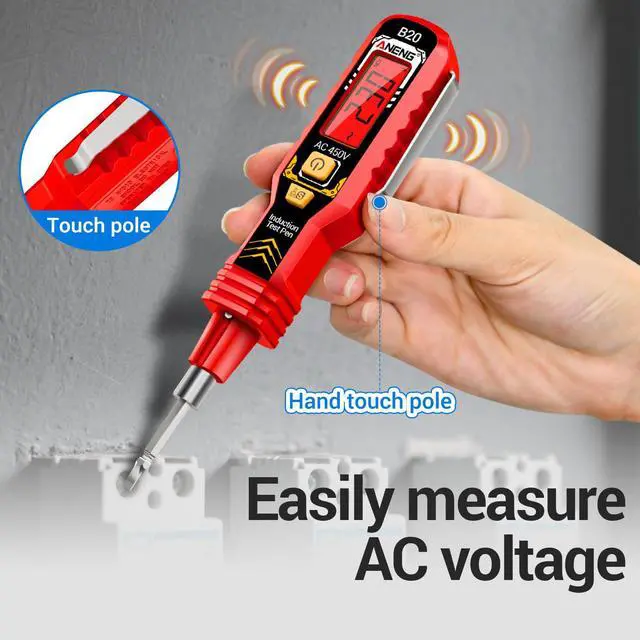 Alt view image 2 of 7 - Non-Contact Voltage Tester, Double-Head Slotted/Crosshead Screwdriver