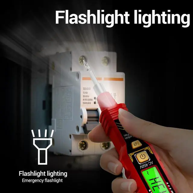 Alt view image 5 of 7 - Non-Contact Voltage Tester, Double-Head Slotted/Crosshead Screwdriver