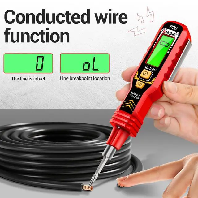 Alt view image 4 of 7 - Non-Contact Voltage Tester, Double-Head Slotted/Crosshead Screwdriver