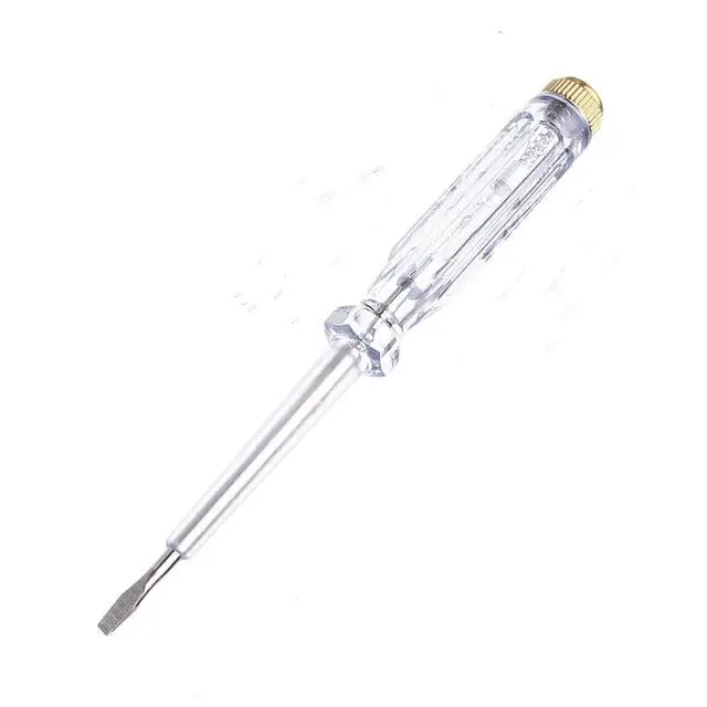 Alt view image 4 of 7 - 2Pcs Test Screwdriver Voltage Detector Pen, AC/DC 100-500V, Neon Tube Light Display, Circuit Tester with Slotted and Cross-Recess Tips