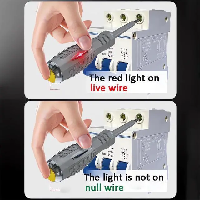Alt view image 7 of 7 - 2-in-1 High Torque Strong Magnetic Flathead Phillips Screwdriver Electricity Detector Electric Non-Contact Voltage Tester Pen Electrical Current Power Circuit Live Wire Electrician Tester (F+P)