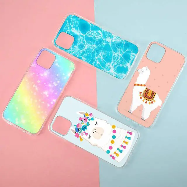 Alt view image 5 of 7 - 4 Pieces Clear DIY Phone Case Compatible with iPhone 12/12 Pro 6. 1 Inch Transparent Epoxy Resin Anti-Slip Mobile Phone Junk Cases Including 2 Hard Shells and 2 Soft Shells