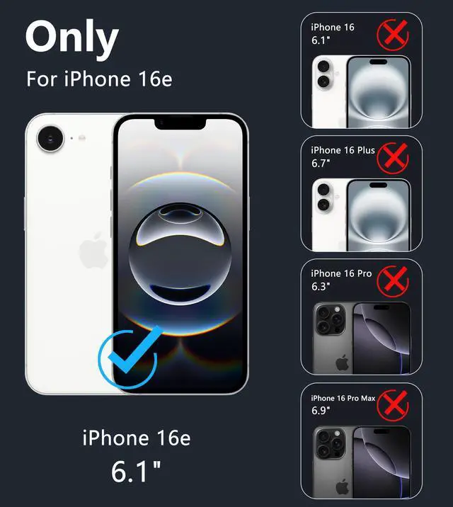 Alt view image 2 of 7 - for iPhone 16e Case Compatible with Magsafe, Clear