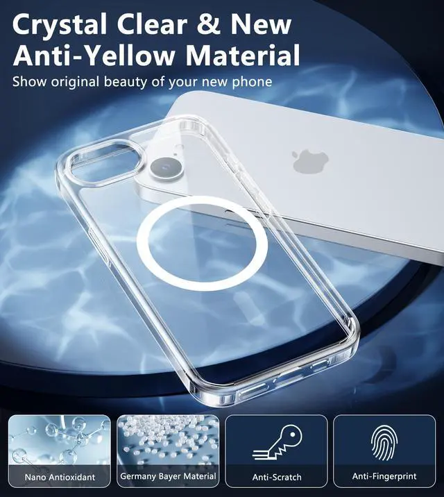 Alt view image 5 of 7 - for iPhone 16e Case Compatible with Magsafe, Clear