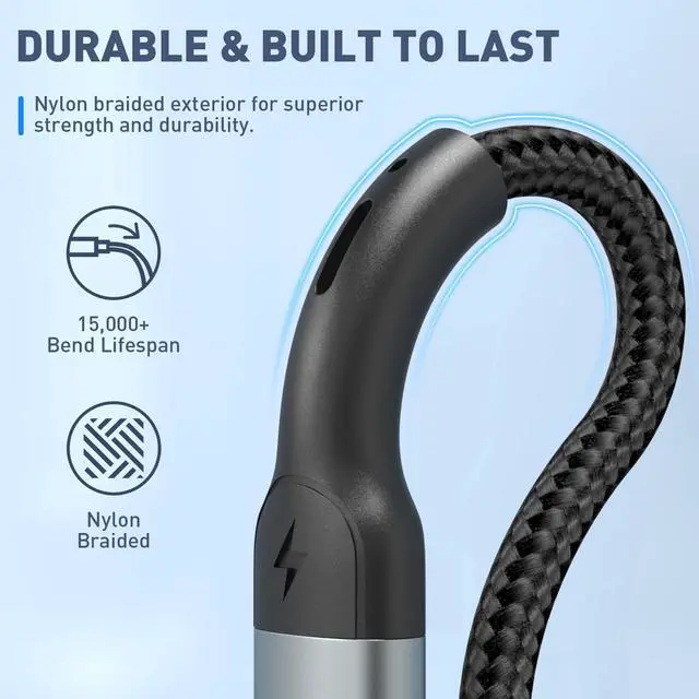 Alt view image 6 of 6 - USB C to C Cable 2 Pack 5FT Coiled USB C Cable Retractable & Tangle-Free
