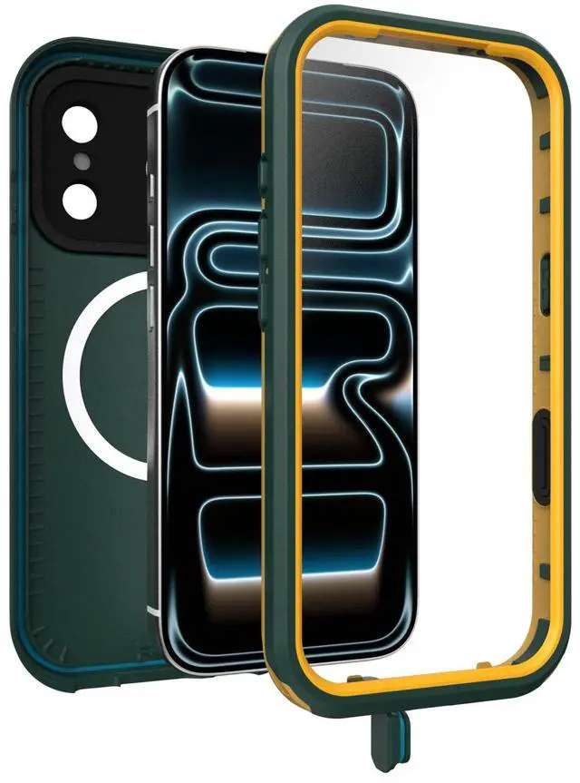 Alt view image 4 of 5 - iPhone 17 Pro FR Series Waterproof iPhone Case - Green