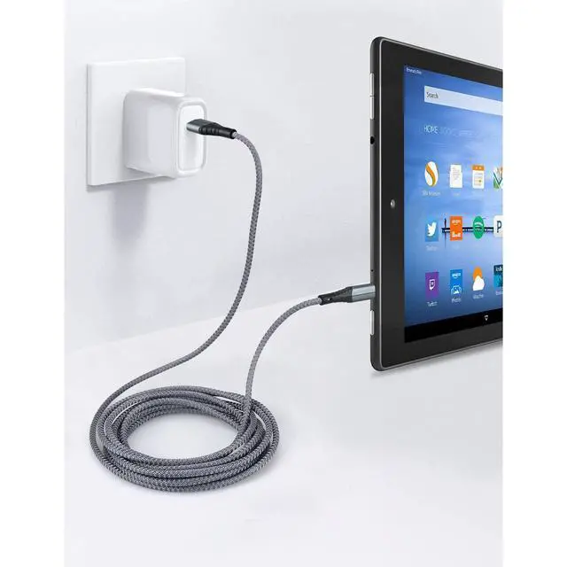 Alt view image 3 of 3 - Charger Cord 10 ft for Kindle Fire HD 10/8 10th 11th 12th 13th Generation