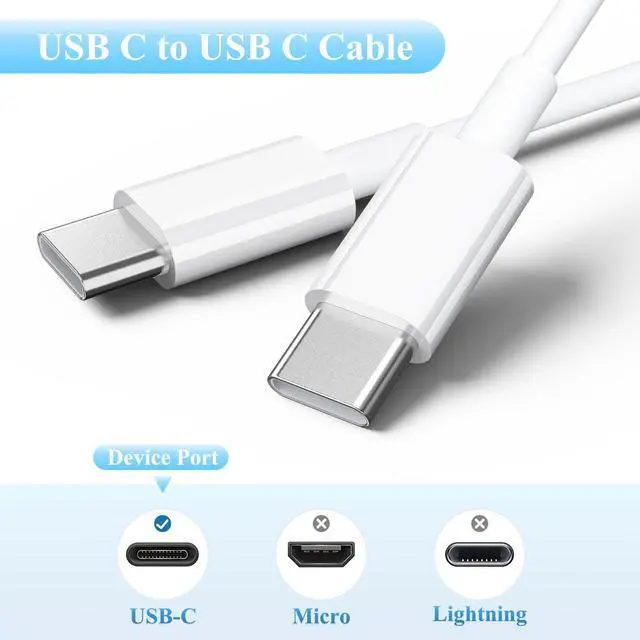 Alt view image 2 of 7 - 20W USB C Fast Charger for Samsung Galaxy Tab S11, S10, S9, S8, S7, S6, S5e, S4, Tab A11+, A9+ 11"/12.4", A8 10.5", A7 10.4", Tab A 10.1 Tablet Charger with 6.6Ft USB-C Cord
