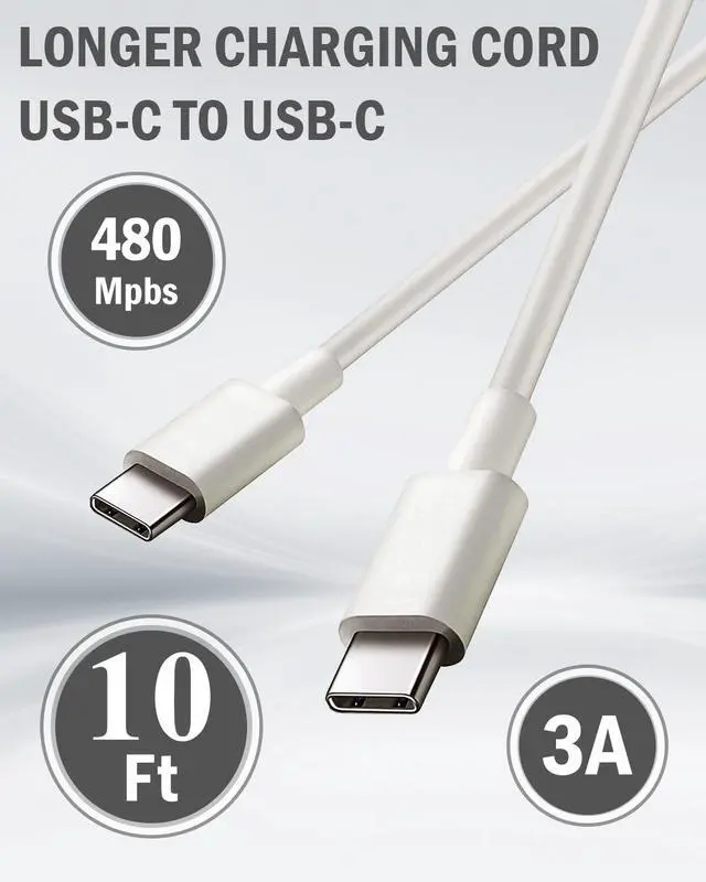 Alt view image 4 of 6 - Super Fast Charger for Samsung Galaxy Tab S11,S10,S9,S8,S7+,A11+,A9+,A8 Tablet Charger, Samsung Galaxy S26 S25 S24 S23 S22 S21-10Ft USB-C Cord,30W PD Power Adapter
