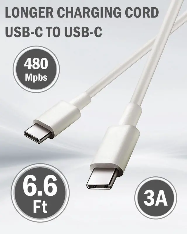 Alt view image 3 of 7 - USB C Fast Charger for Samsung Galaxy Tab S11,S10,S9,S8,S7,S6,S5e,S4, Tab A11+,A9+ 11", A7 10.4",A8 10.5" Tab A 10.1,Tab A 8.4", 8.0" Tablet Charger with 6.6Ft USB-C Cord,20W PD Power Adapter
