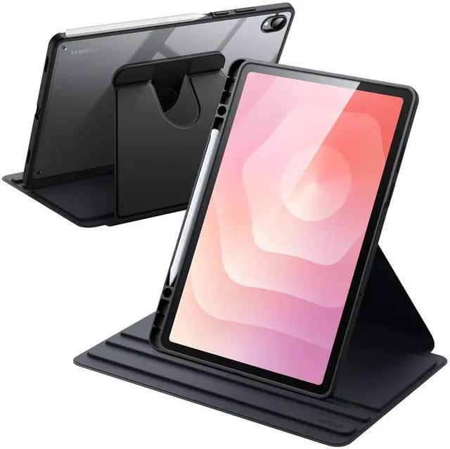 Main image of Rotating Case Cover for Galaxy Tab S10+/S9 FE+/S9+ 12.4", Black