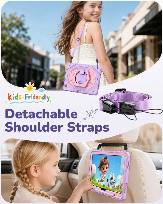 Alt view image 5 of 7 - Kid-Friendly Case for iPad (A16) 11th Gen 11-inch, iPad 10th Gen