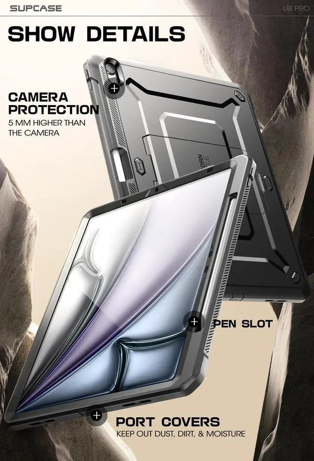 Alt view image 6 of 7 - for iPad Air 11/10.9 inch Case 2026/2025/2024/2022/2020, Black