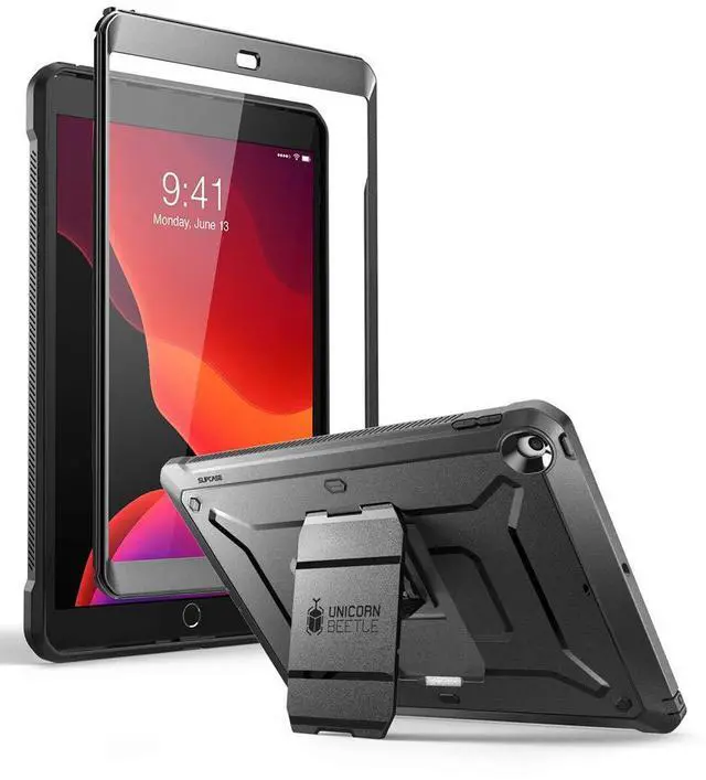 Main image of Unicorn Beetle Pro Series Case for iPad 10.2 (2020/2019), with Built-in Screen Protector Protective Case for iPad 8th Generation 2020/iPad 7th Generation 2019 (Black)
