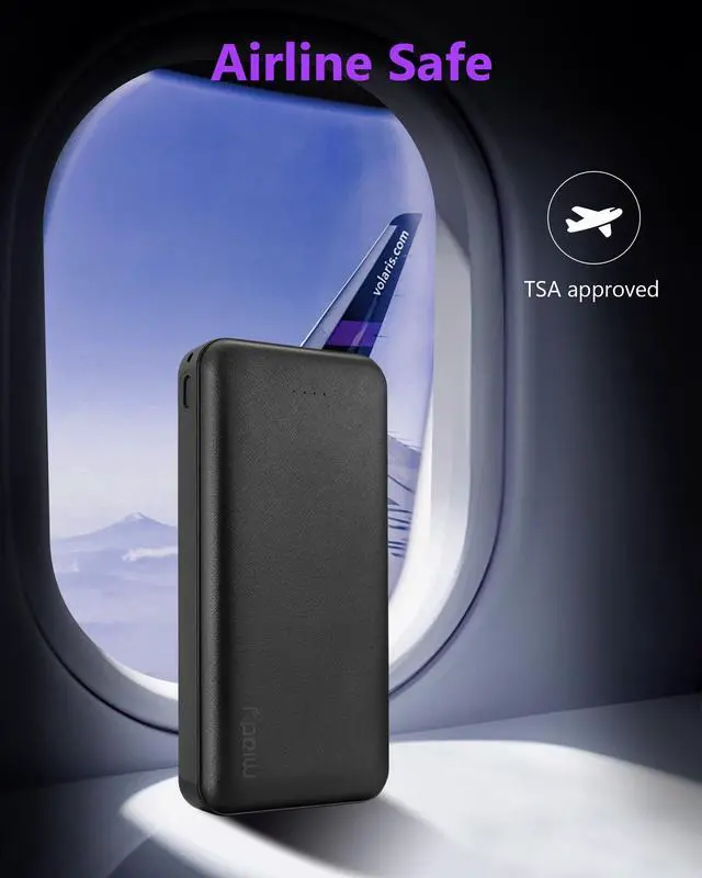 Alt view image 7 of 7 - 2-Pack Portable Charger 22.5W Power Bank 20000mAh Travel Battery Pack