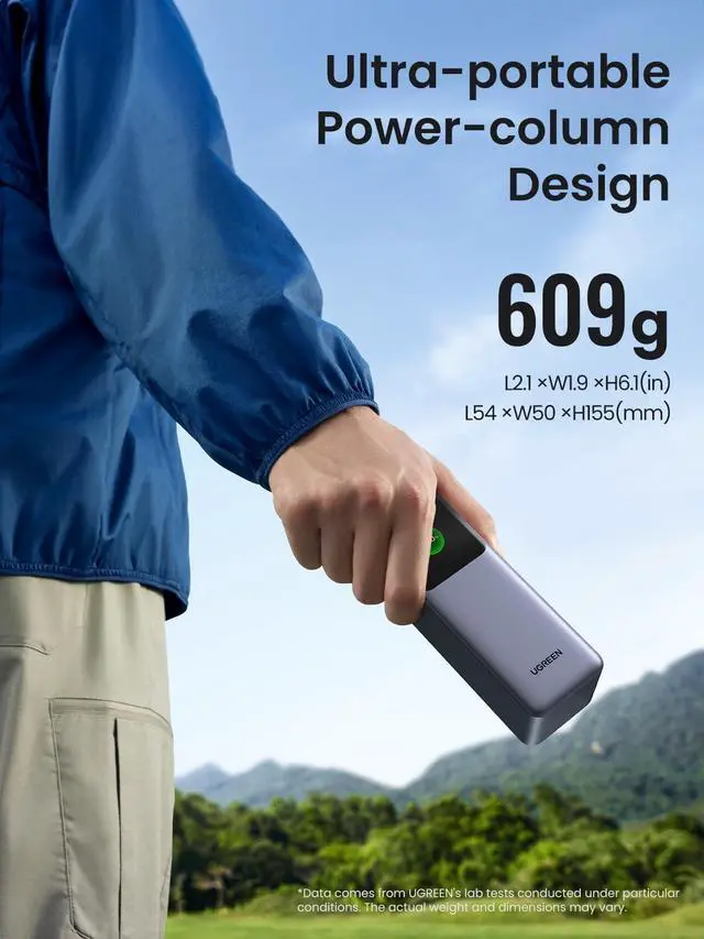Alt view image 4 of 7 - Nexode 25000mAh 200W PD 3.1 TFT 3-Port Power Bank