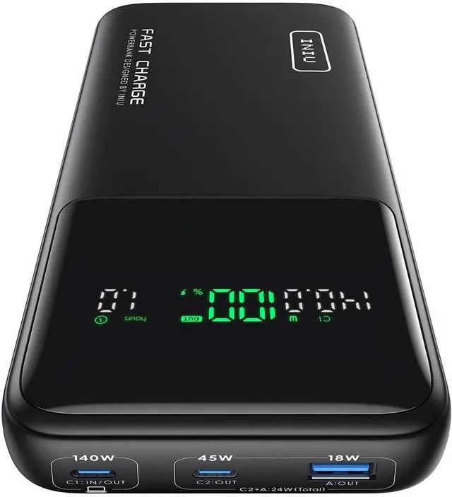 Main image of Laptop Power Bank, Compact 27000mAh 140W Fast Charging Battery Pack